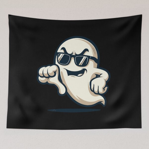 Item preview, Cool Ghost Gives Thumbs Down Funny Halloween Party designed and sold by LuminOrb.