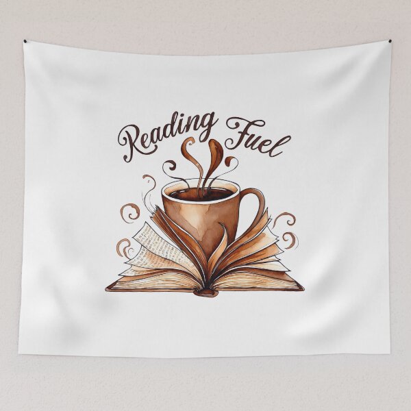 Item preview, Reading Fuel: Bookworm's Coffee Lover designed and sold by ashdenent.