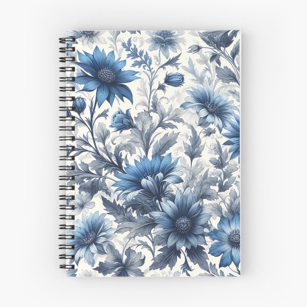 Item preview, Blue Flowers in Baroque Style designed and sold by Coffee Lifestyle.