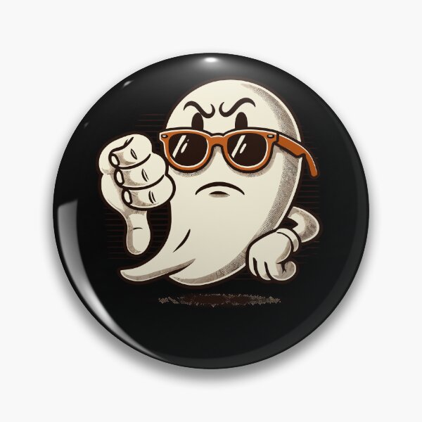 Item preview, Cool Ghost Gives Thumbs Down Halloween designed and sold by LuminOrb.