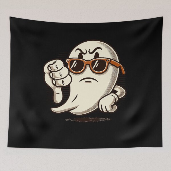 Item preview, Cool Ghost Gives Thumbs Down Halloween designed and sold by LuminOrb.