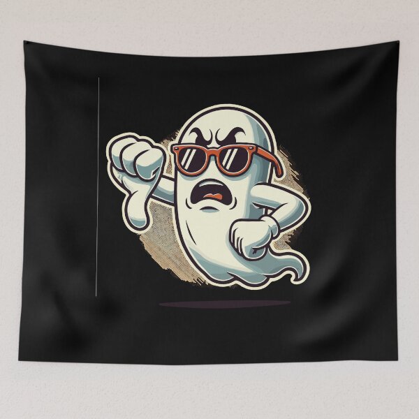 Item preview, Cool Ghost Gives Thumbs Down Funny Halloween Party designed and sold by LuminOrb.