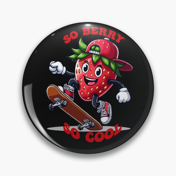 Item preview, So Berry So Cool - Funny Strawberry Skateboarding designed and sold by Digi-Bay.