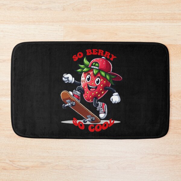 Item preview, So Berry So Cool - Funny Strawberry Skateboarding designed and sold by Digi-Bay.