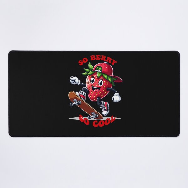 Item preview, So Berry So Cool - Funny Strawberry Skateboarding designed and sold by Digi-Bay.