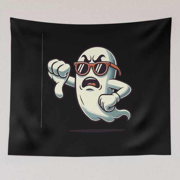 Item preview, Cool Ghost Gives Thumbs Down Funny Halloween designed and sold by LuminOrb.