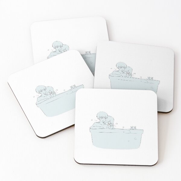 Item preview, Anime Couple in a Bath Blue designed and sold by aa22.