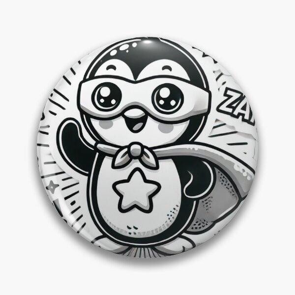 Item preview, Superhero Penguin Sticker designed and sold by LMSquare.