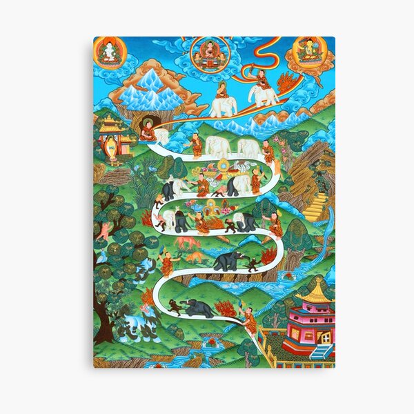 Item preview, Buddhism Print - The Nine Mental Abidings Samatha designed and sold by Onodera.