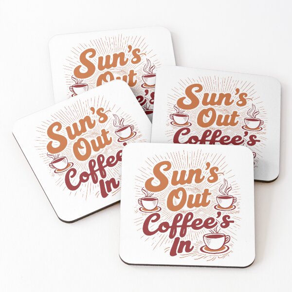 Item preview, Sun's Out, Coffee's In. summer Morning Coffee Time. designed and sold by twisted-dot.
