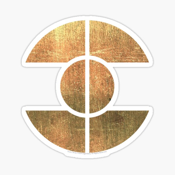 Item preview, Dune movie, Fremen symbol vintage retro, atreides, Arrakis/ golden brown designed and sold by SoloAutenica.