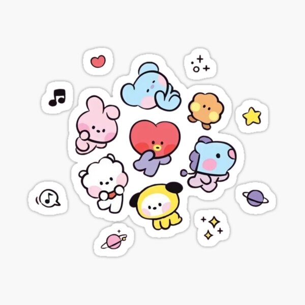Artikel-Vorschau von Fröhliches BT21, designt und verkauft von Midnight Blue.