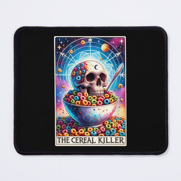 Item preview, The cereal killer Fruit loops Skull watercolor Tarot deck card designed and sold by PreciousTime.