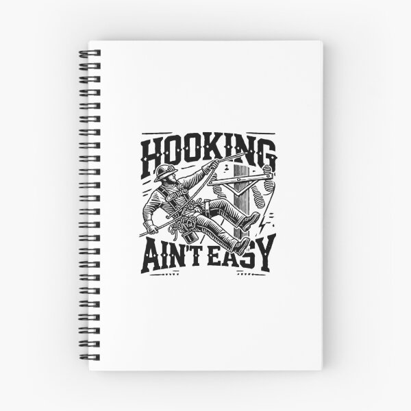 Item preview, Hooking Ain't Easy - Lineman Humor designed and sold by TeesYouWant.