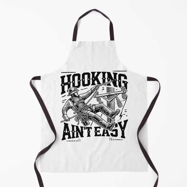 Item preview, Hooking Ain't Easy - Lineman Humor designed and sold by TeesYouWant.