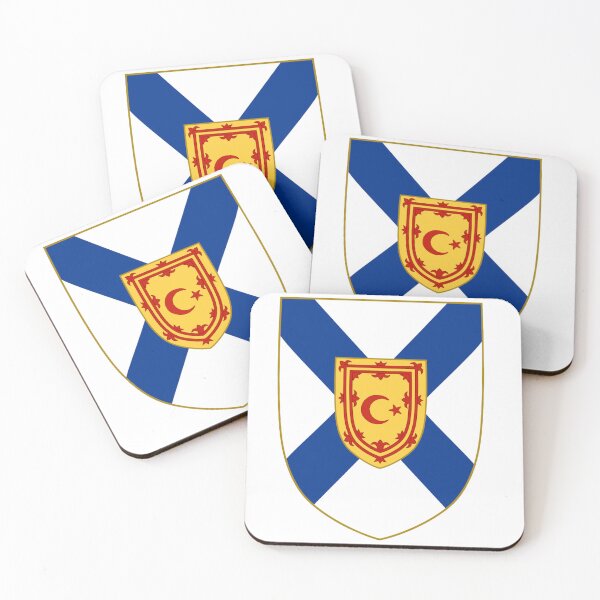 Item preview, Nova Scotia Crescent Moon & Star Shield (gealach corran nova scotia & sgiath reult) designed and sold by JonathanR1994.