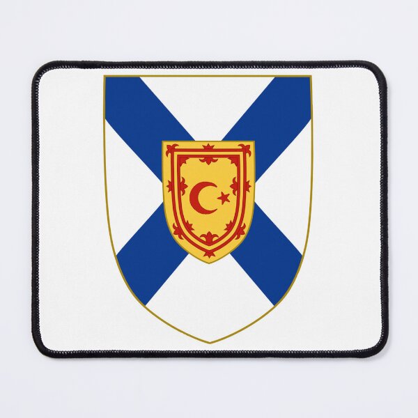 Item preview, Nova Scotia Crescent Moon & Star Shield (gealach corran nova scotia & sgiath reult) designed and sold by JonathanR1994.