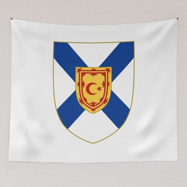 Item preview, Nova Scotia Crescent Moon & Star Shield (gealach corran nova scotia & sgiath reult) designed and sold by JonathanR1994.
