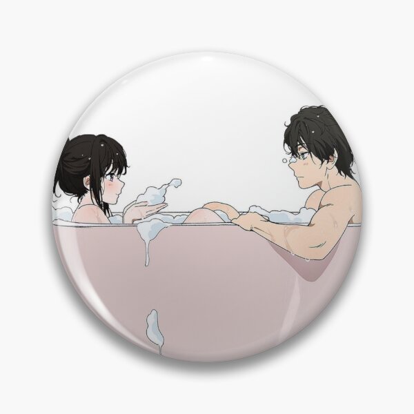 Item preview, Anime Couple in a bath designed and sold by aa22.
