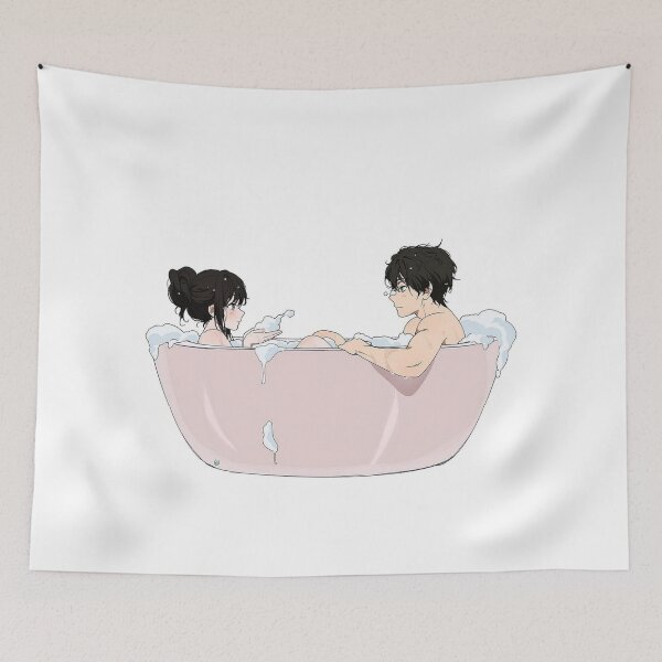 Item preview, Anime Couple in a bath designed and sold by aa22.