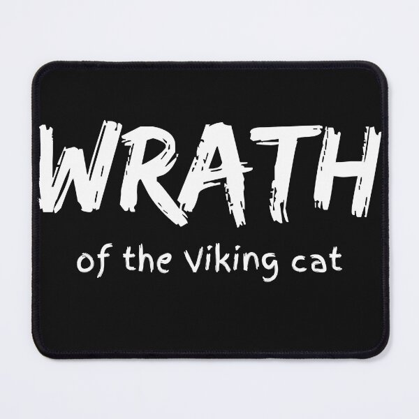 Item preview, wrath of viking cat designed and sold by Viking-Cats.