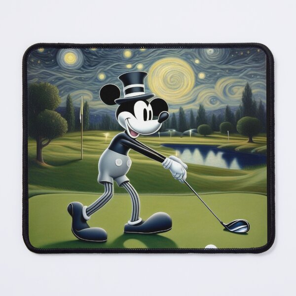 Item preview, "Steamboat Willie Plays a Game of Night Golf" designed and sold by ReneeAB9NYC.