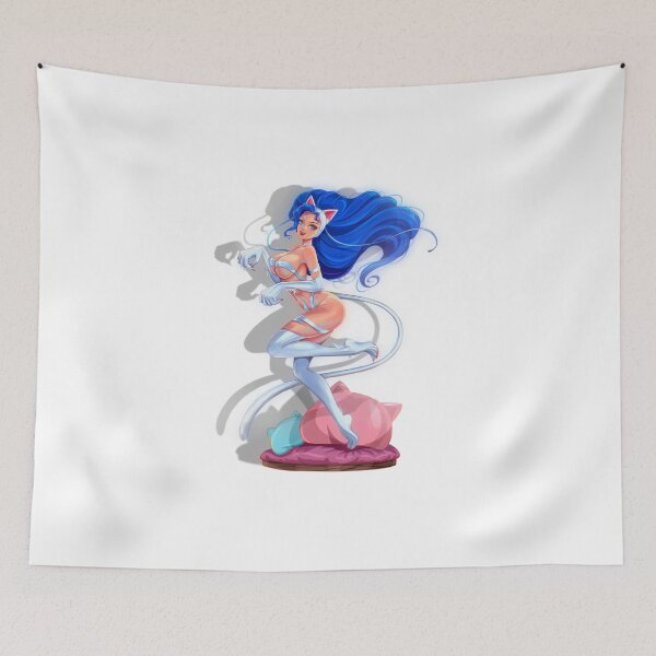 Item preview, Catgirl in bed designed and sold by BlackFuryArt.