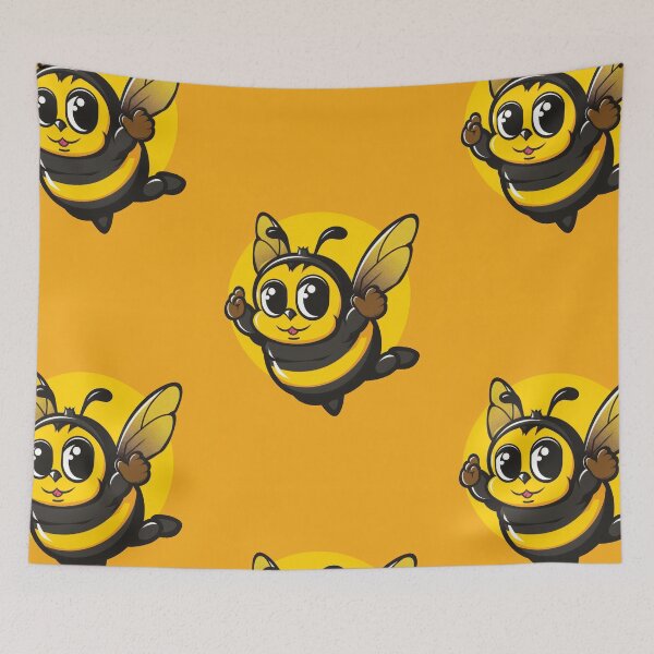 Item preview, Anthropomorphic Superhero Bee in Vibrant Colors designed and sold by Piotrek0001.