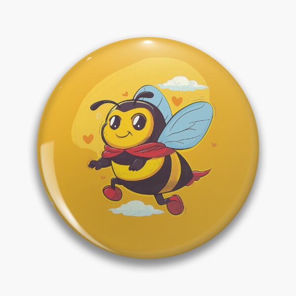 Item preview, Anthropomorphic Superhero Bee in Vibrant Colors designed and sold by Piotrek0001.