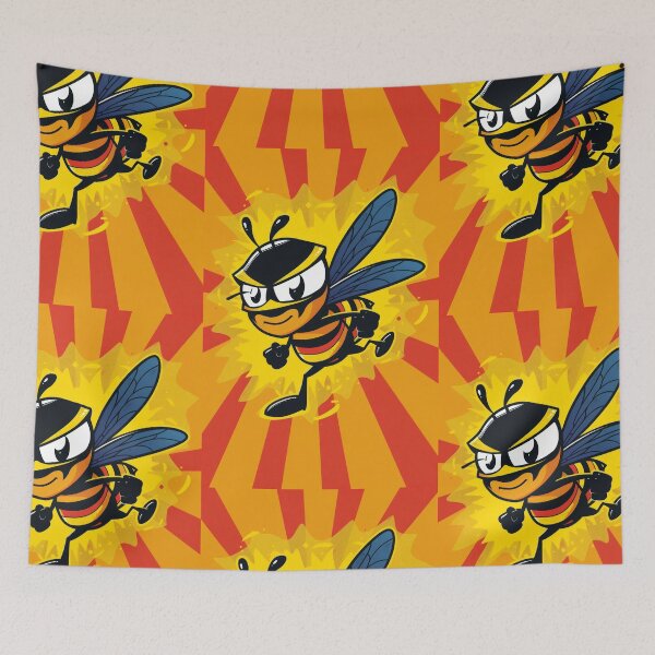 Item preview, Anthropomorphic Superhero Bee in Vibrant Colors designed and sold by Piotrek0001.