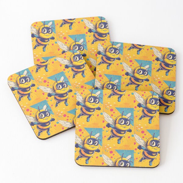 Item preview, Anthropomorphic Superhero Bee in Vibrant Colors designed and sold by Piotrek0001.