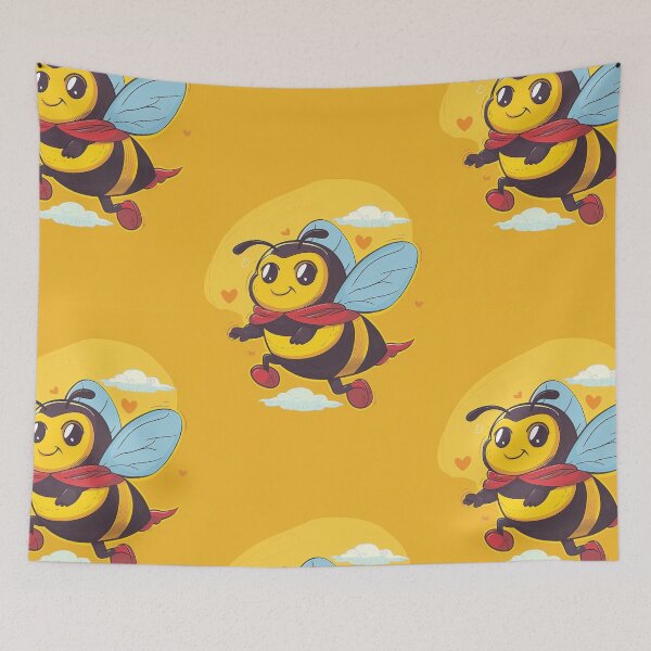 Item preview, Anthropomorphic Superhero Bee in Vibrant Colors designed and sold by Piotrek0001.