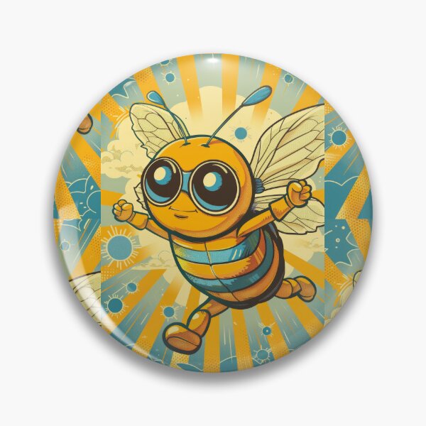 Item preview, Anthropomorphic Superhero Bee in Vibrant Colors designed and sold by Piotrek0001.