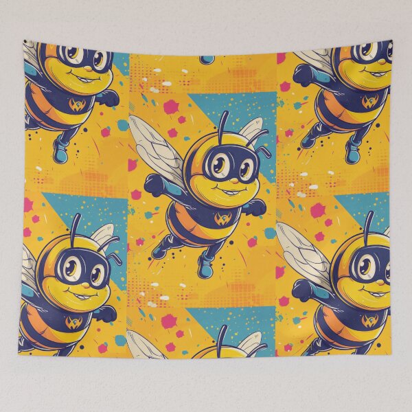 Item preview, Anthropomorphic Superhero Bee in Vibrant Colors designed and sold by Piotrek0001.