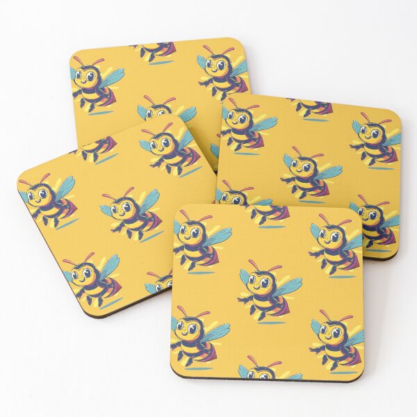 Item preview, Anthropomorphic Superhero Bee in Vibrant Colors designed and sold by Piotrek0001.