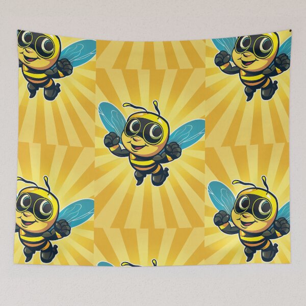 Item preview, Anthropomorphic Superhero Bee in Vibrant Colors designed and sold by Piotrek0001.