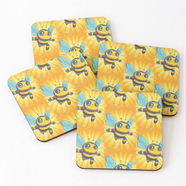 Item preview, Anthropomorphic Superhero Bee in Vibrant Colors designed and sold by Piotrek0001.