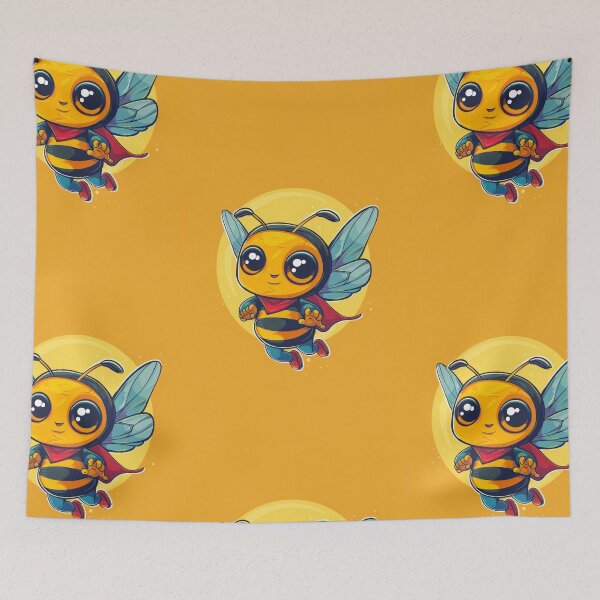 Item preview, Anthropomorphic Superhero Bee in Vibrant Colors designed and sold by Piotrek0001.