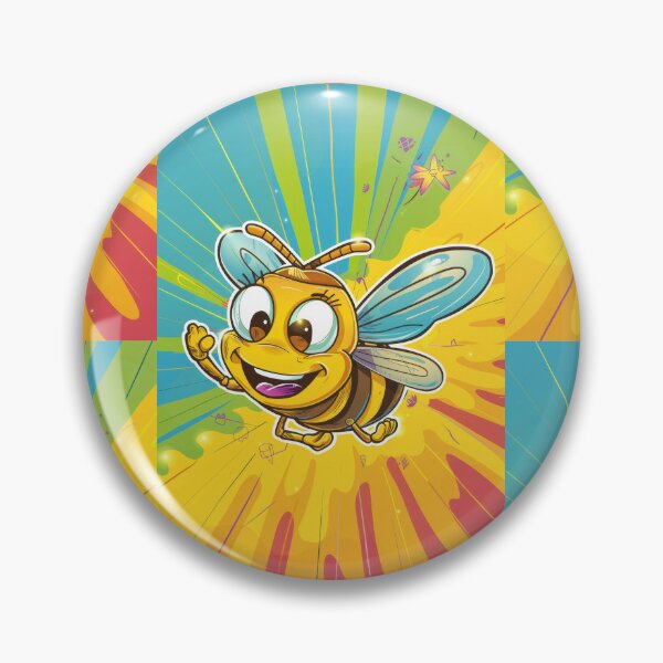 Item preview, Anthropomorphic Superhero Bee in Vibrant Colors designed and sold by Piotrek0001.