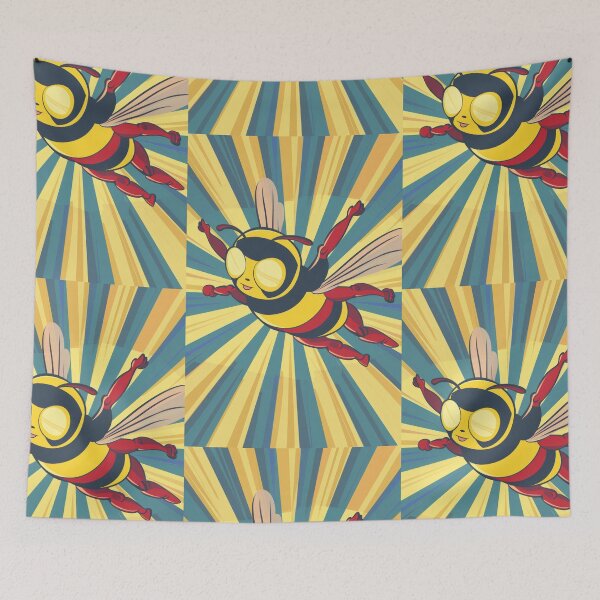 Item preview, Anthropomorphic Superhero Bee in Vibrant Colors designed and sold by Piotrek0001.
