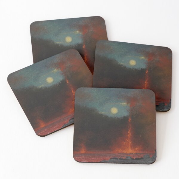 Item preview, Halema'uma'u Crater, Hawaii (19th century) - Jules Tavernier designed and sold by SALON DES ARTS.