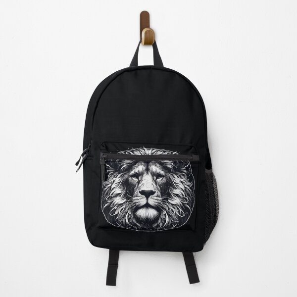 Item preview, Monochromatic Outline Lion Portrait designed and sold by TomFrontierArt.