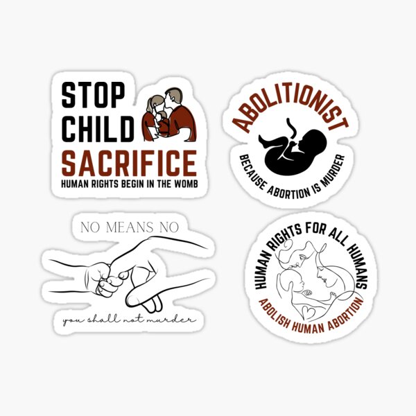 Item preview, Sticker combo pack: Abolish Abortion 1 (set of four) designed and sold by NonPCTruths.