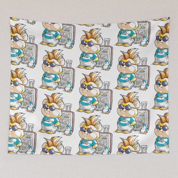 Item preview, The Coolest Hamster on the Go - Inch Family Character designed and sold by SophieGreenwald.