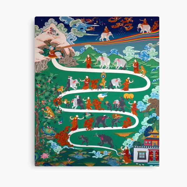 Item preview, Calm Abiding Path Buddhist Thangka designed and sold by Onodera.
