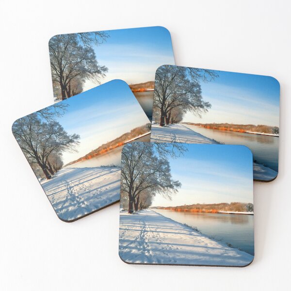 Item preview, Winter Landscape With Trees and River designed and sold by Bunmigraphics .