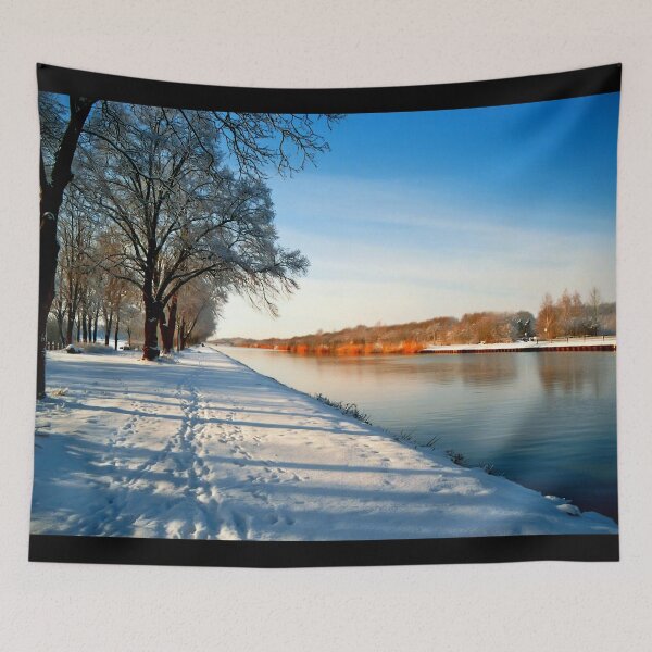 Item preview, Winter Landscape With Trees and River designed and sold by Bunmigraphics .