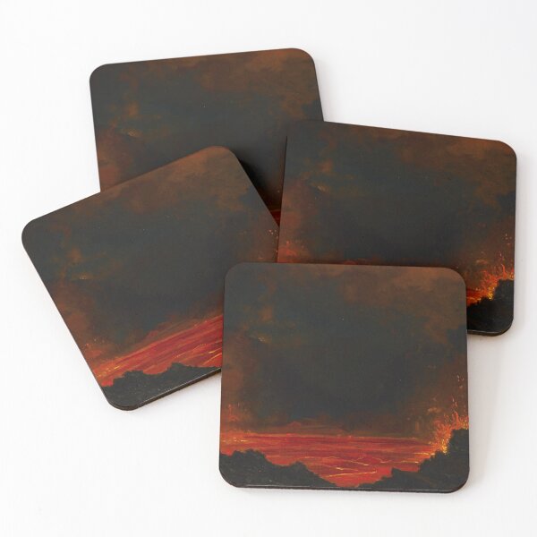 Item preview, Volcanic Landscape (1886) - Jules Tavernier designed and sold by SALON DES ARTS.