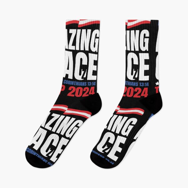 Item preview, Amazing Grace Trump 2024 Donald Trump American Flag Patriotic designed and sold by GravitiTees.