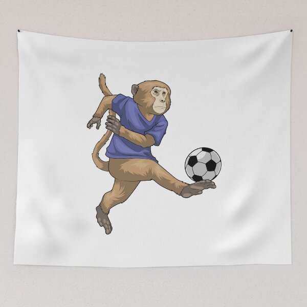Item preview, Monkey Soccer player Soccer designed and sold by Snabdesign84.
